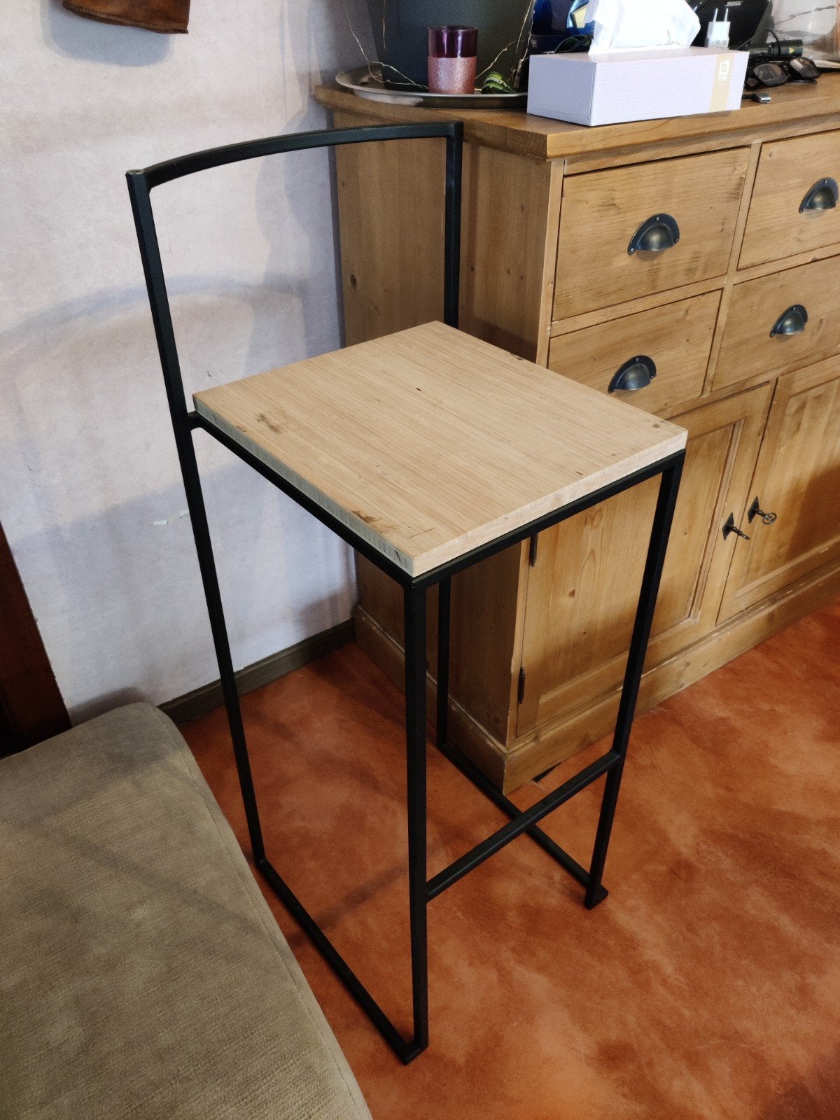 tabouret fait maison, Maison & Meubles, Tabourets, Enlèvement, Utilisé