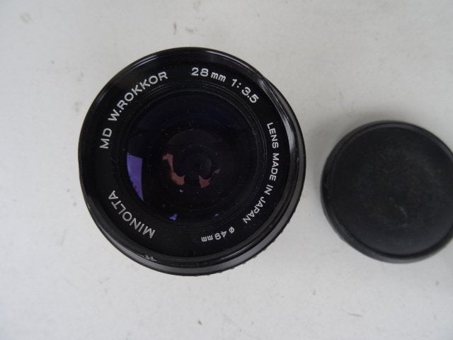 Objectif photo MINOLTA MD W. ROKKOR 3.5/28mm, TV, Hi-fi & Vidéo, Enlèvement ou Envoi, Minolta