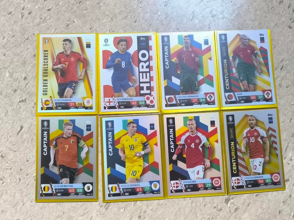 Bundel Topps Match Attax EURO 2024 - Incl. Ronaldo & De Bruy, Enlèvement