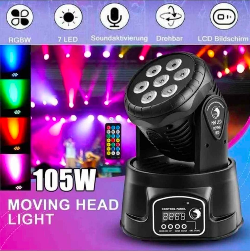 Moving head 105 watt, Ophalen