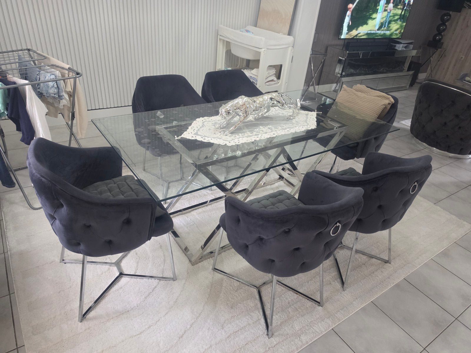 table a manger, 150 à 200 cm, Cinq personnes ou plus, 150 à 200 cm, Comme neuf