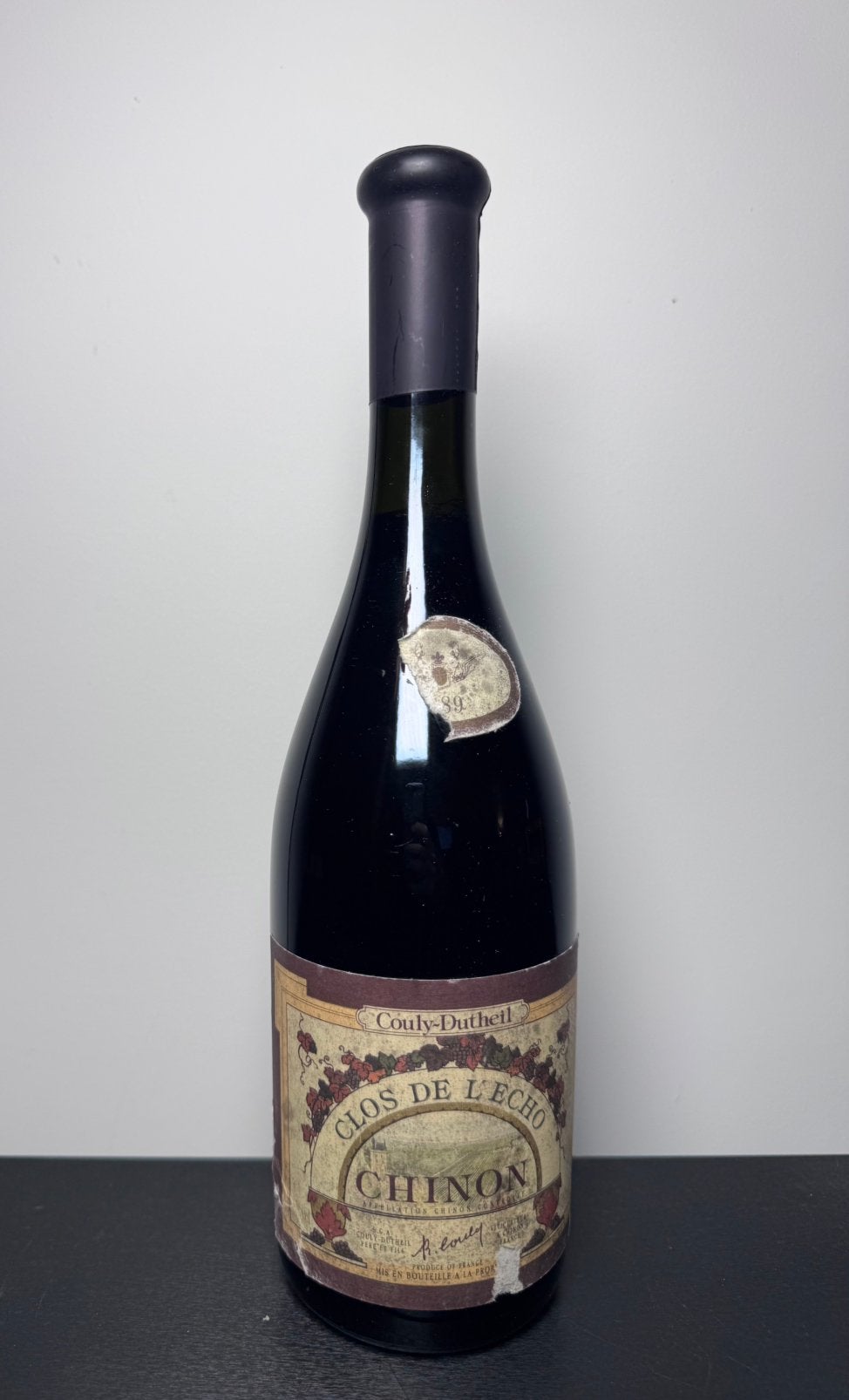 Chinon - Clos de l’écho - Couly-Dutheil 1989, Enlèvement ou Envoi