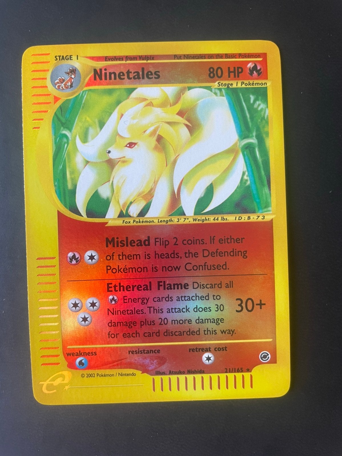 Ninetales Expedition reverses holo, Enlèvement ou Envoi, Neuf, Cartes en vrac, Foil