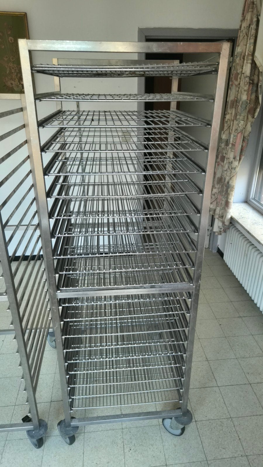 Roestvrijstalen RVS regaalwagen, Zakelijke goederen, Ophalen, Gebruikt, Bakkerij en Slagerij