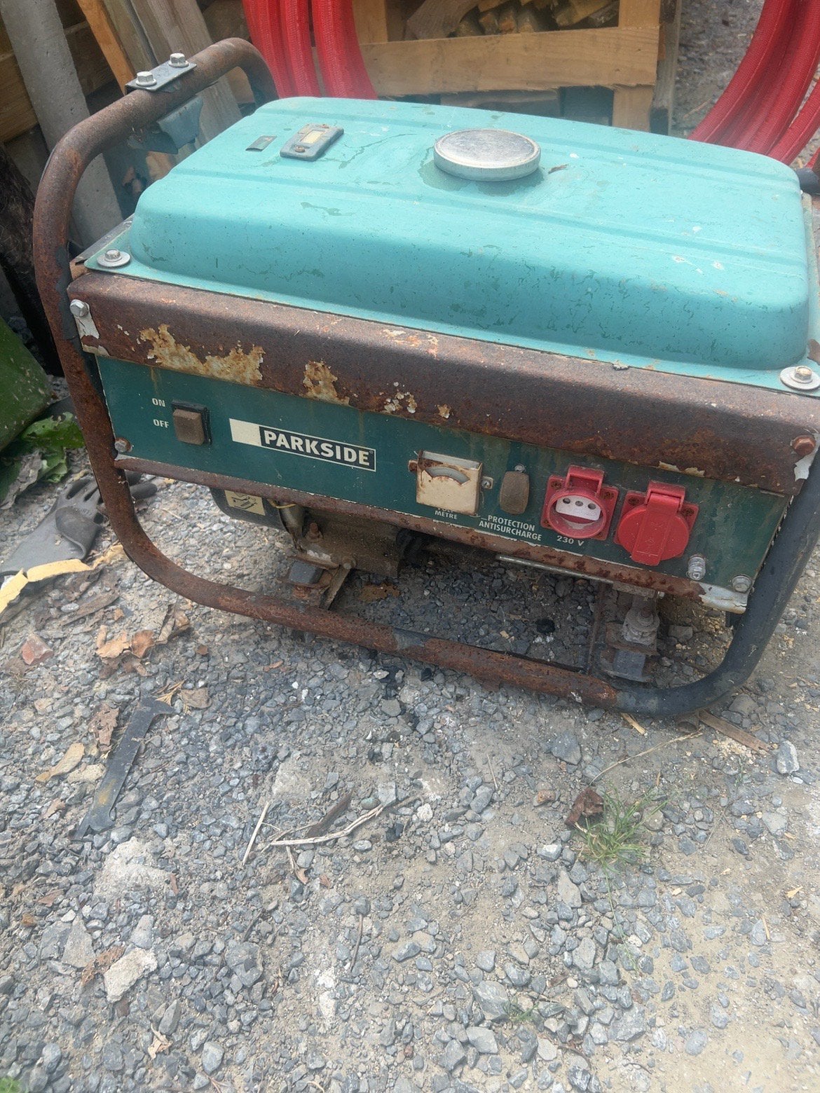 Générateur d'essence/groupe électrogène Parkside 230V, Enlèvement, Utilisé, Moins de 5 kVA, Essence