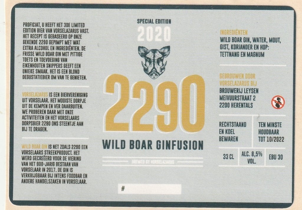 bieretiket België Leysen : 2290, Verzamelen, Biermerken, Verzenden, Nieuw, Overige typen, Overige merken