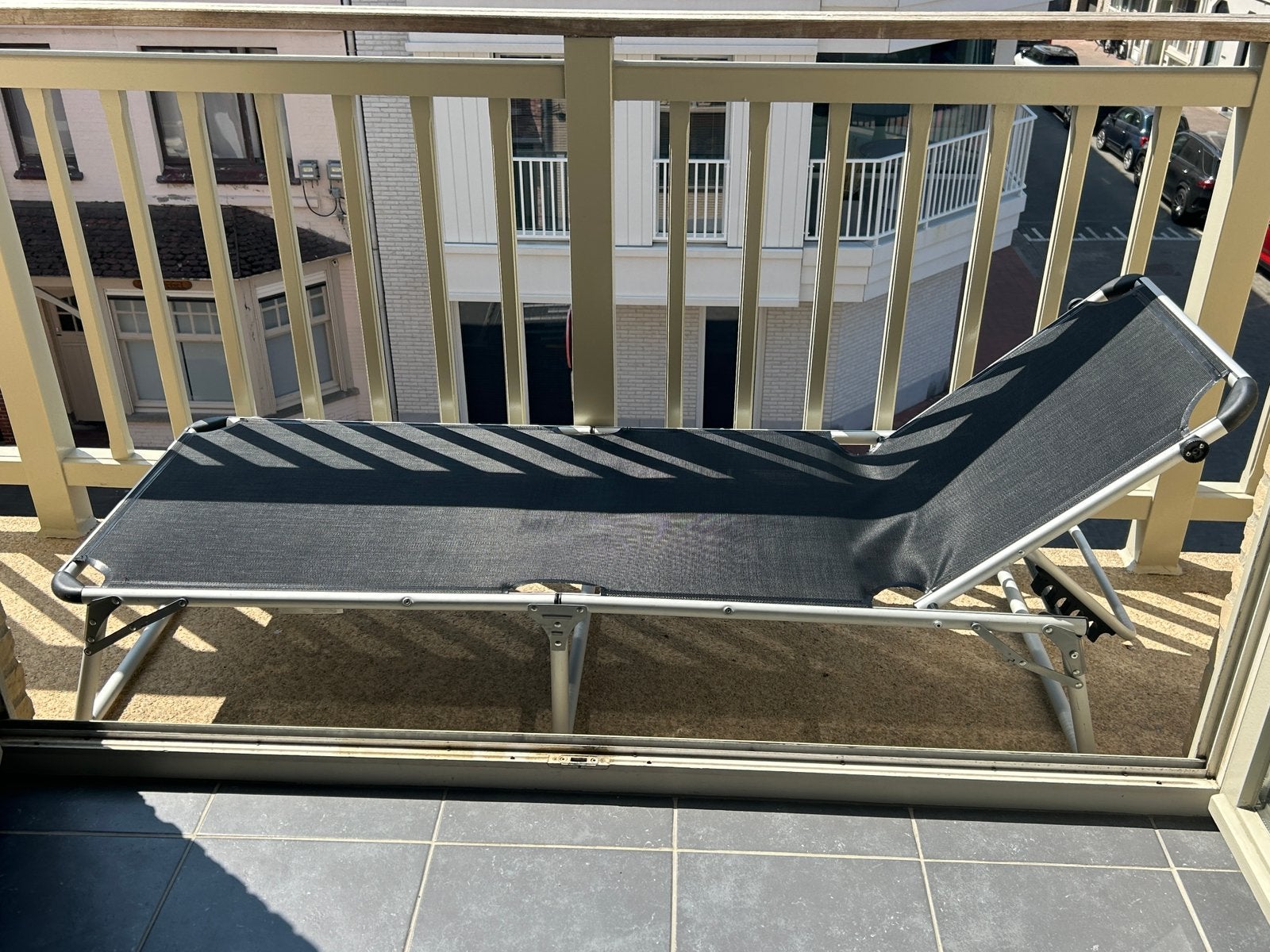 2 plooibare ligbedden, Jardin & Terrasse, Chaises longues, Enlèvement, Comme neuf
