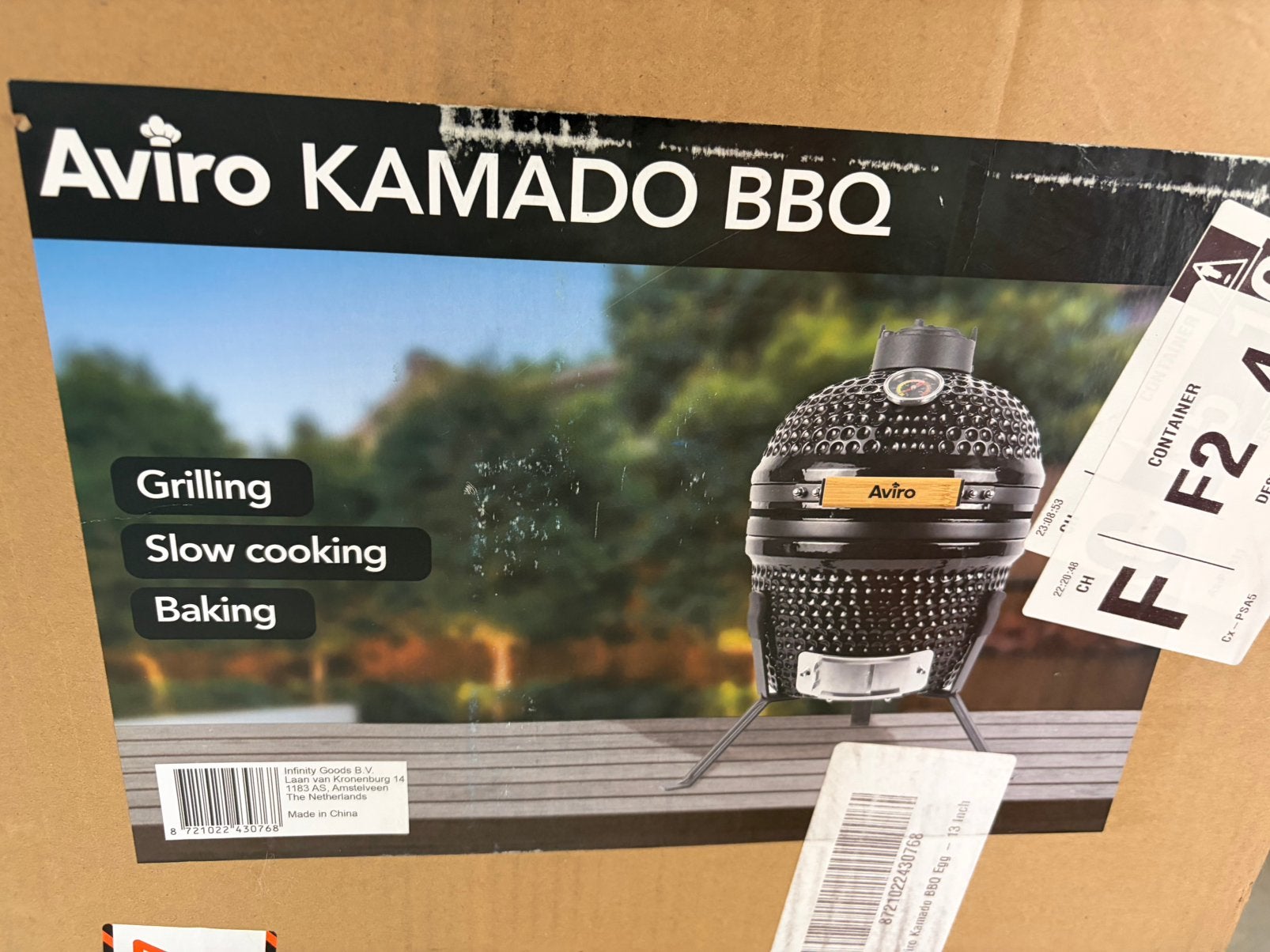 Aviro Kamado bbq, Tuin en Terras, Ophalen, Zo goed als nieuw