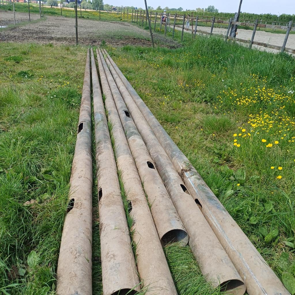 Ijzeren lantaarnpalen, Tuin en Terras, Ophalen, Gebruikt, 250 cm of meer, Palen