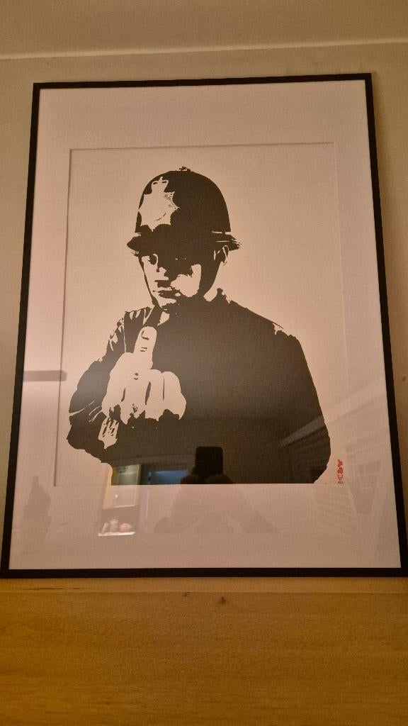Banksy Rude copper, Ophalen