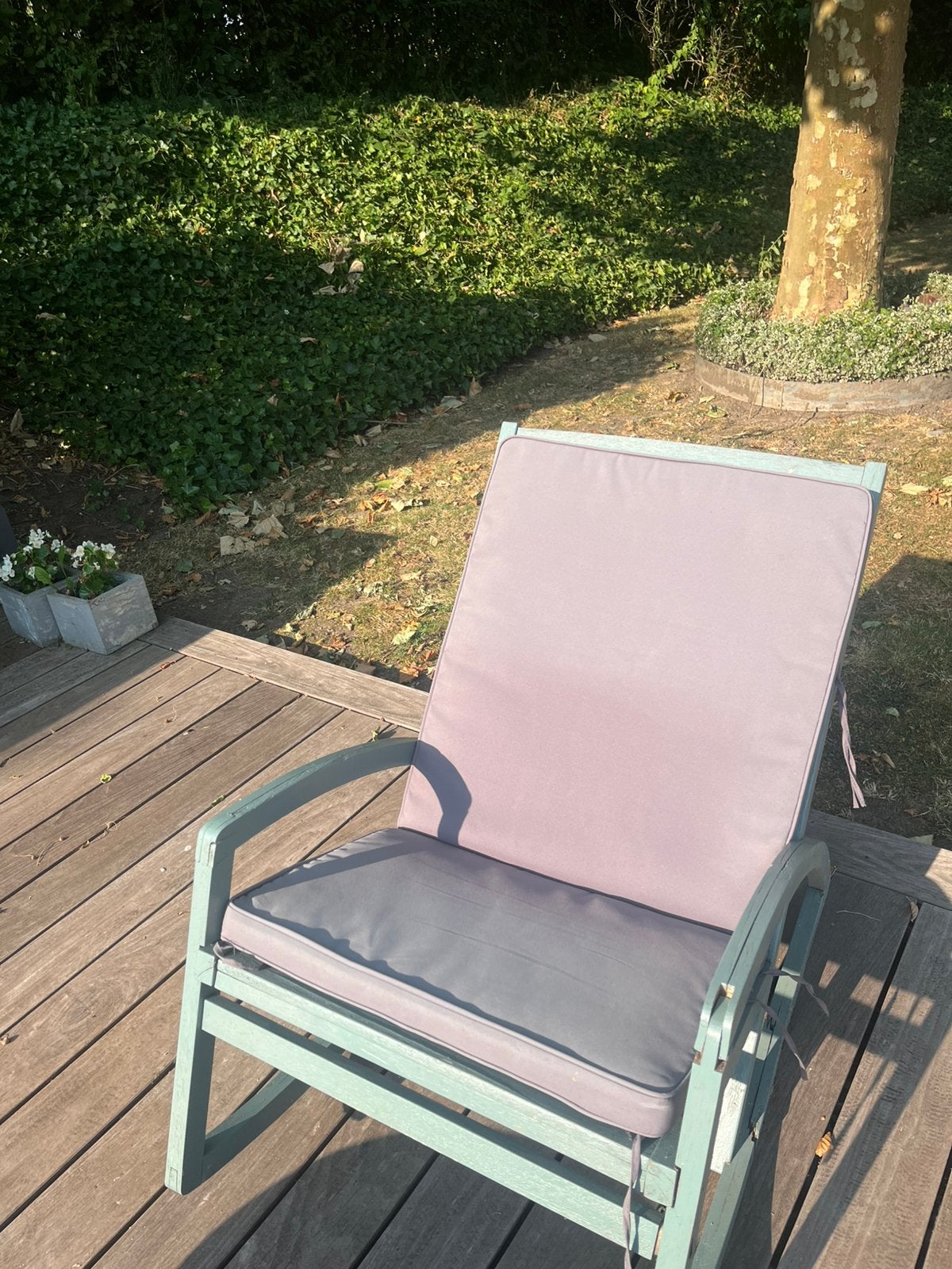 Lot de 4 coussins pour fauteuils de jardin, Ophalen, Gebruikt