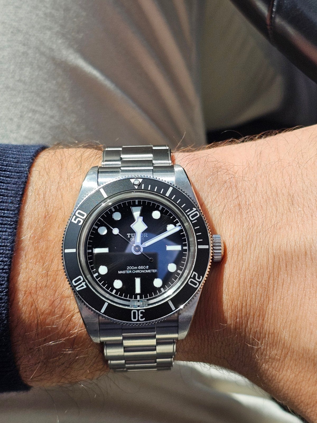 Tudor Monochrome 41mm full set, Staal, Staal, Polshorloge, Zo goed als nieuw