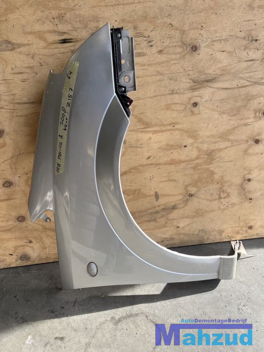 OPEL MERIVA A Zilver Z157 Rechts voorscherm 2003-2010, Gebruikt, Opel Automobile GmbH, Kontakt@opel-infoservice.de, Voor