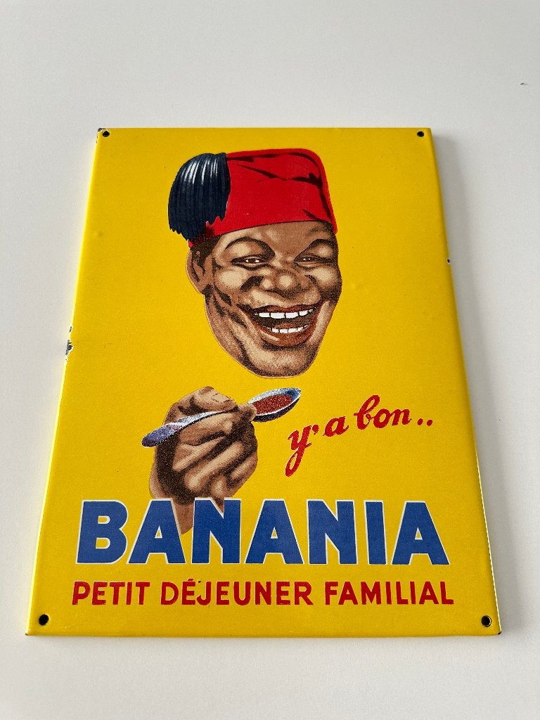 Emaille bordje Banania, Ophalen of Verzenden