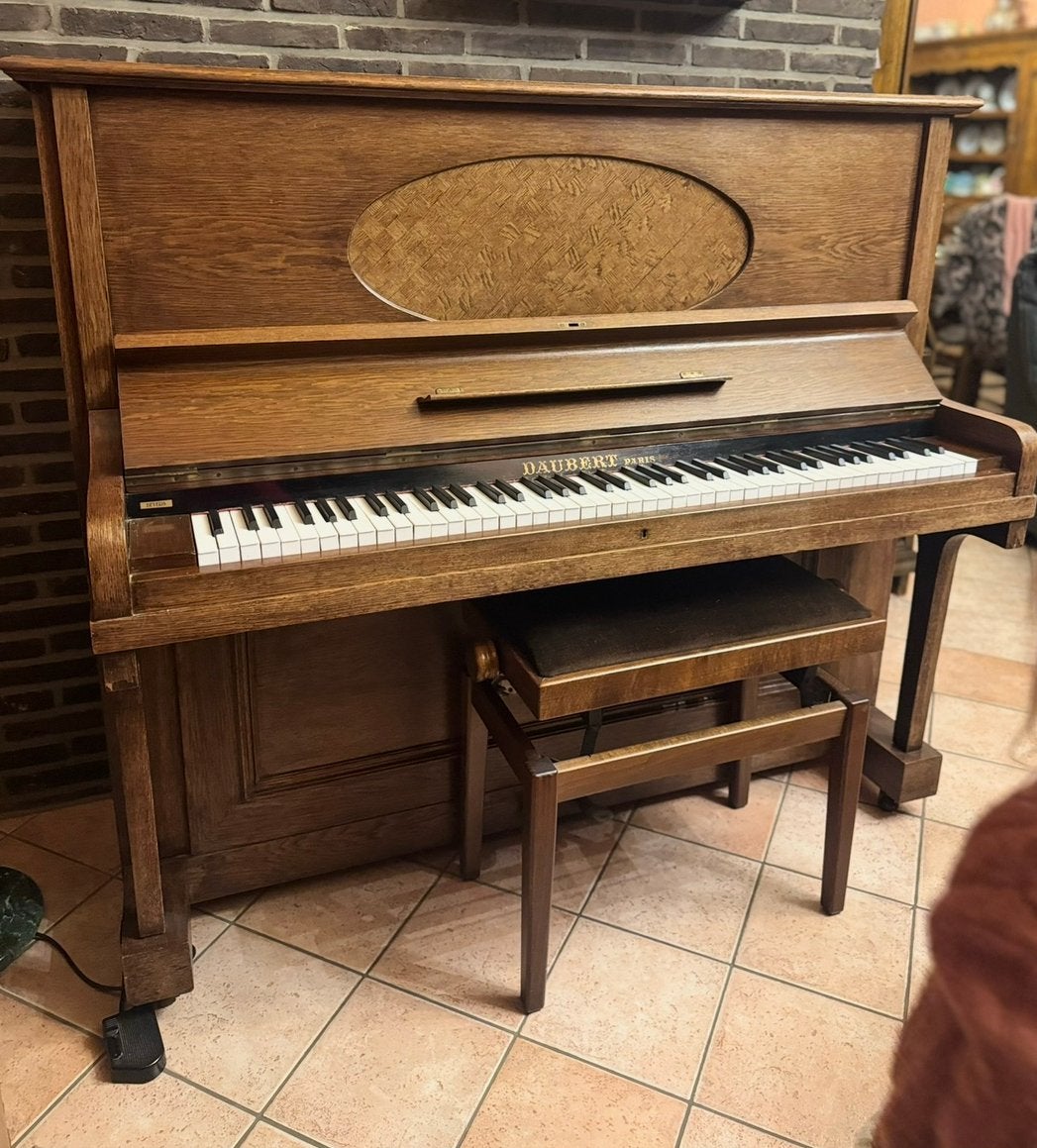 Buffetpiano Daubert Paris, Muziek en Instrumenten, Ophalen, Gebruikt, Bruin, Piano