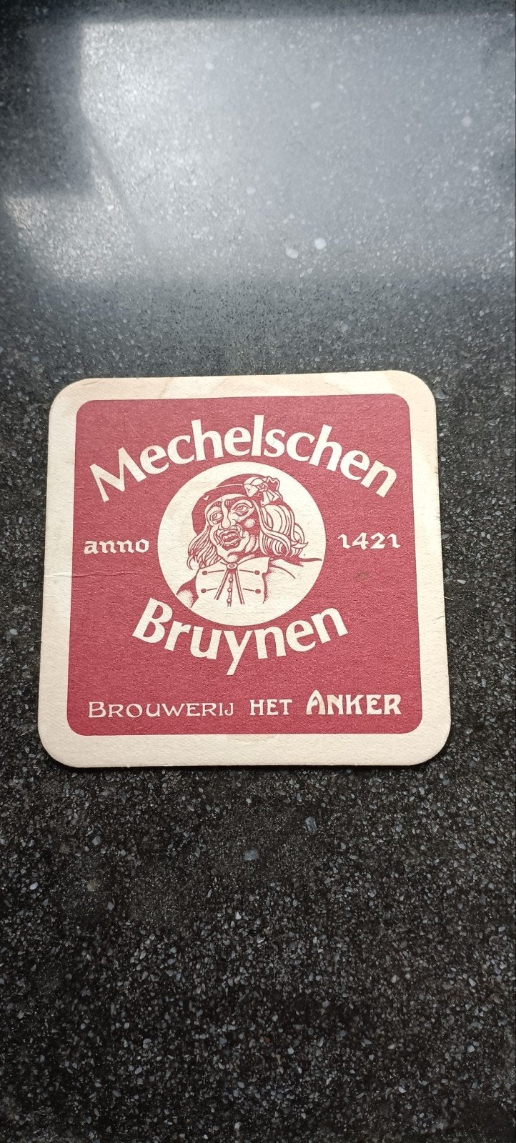 Oud bierviltje Mecheschen Bruynen br Het anker, Enlèvement ou Envoi
