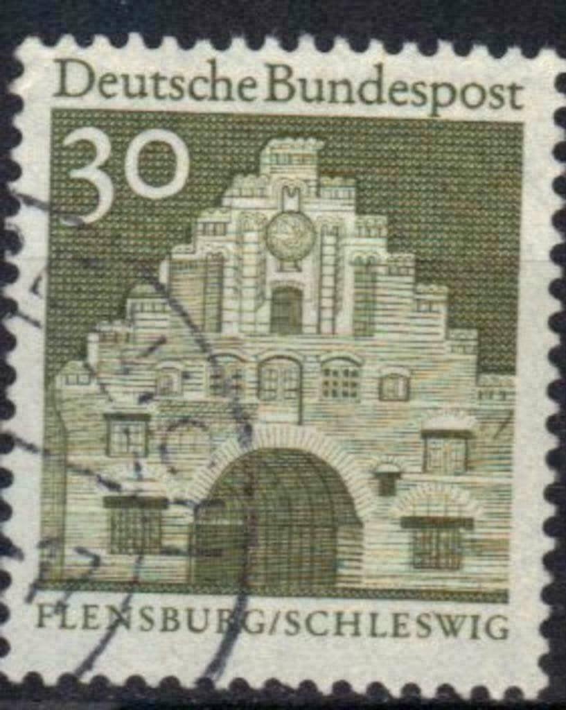 Duitsland Bundespost 1966 - Yvert 358 - Gebouwen (ST), Postzegels en Munten, Postzegels | Europa | Duitsland, Gestempeld, Verzenden