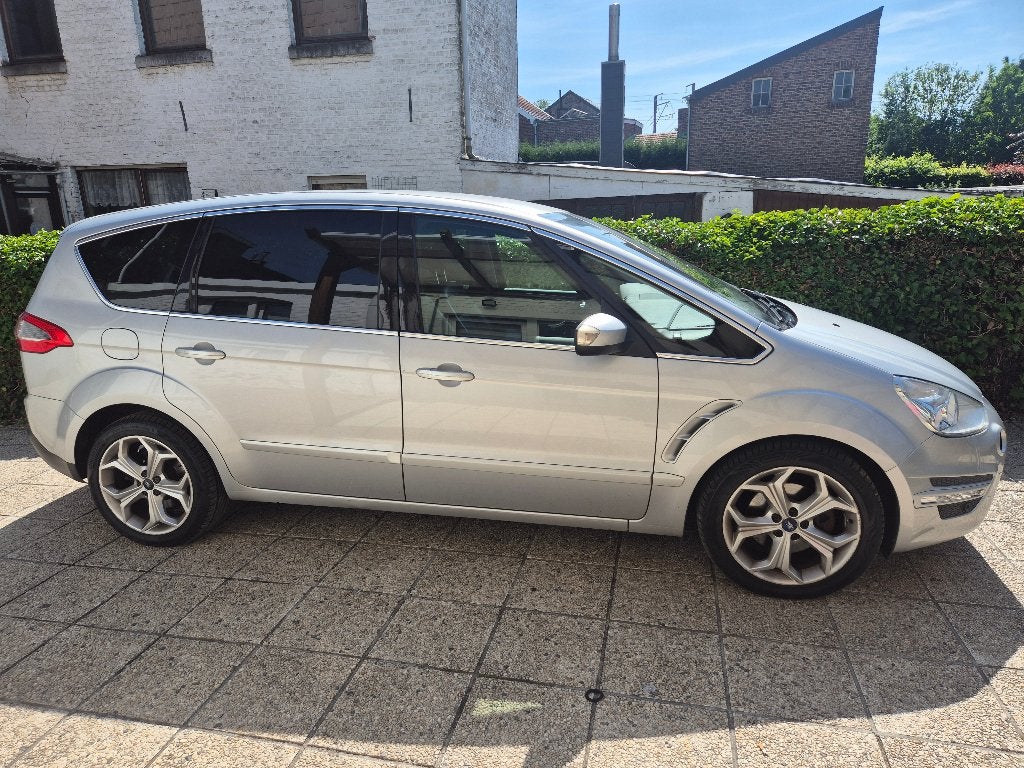 Ford s-max 2010 km 220000 tel 0485807640, Euro 5, Zwart, Leder, Diesel