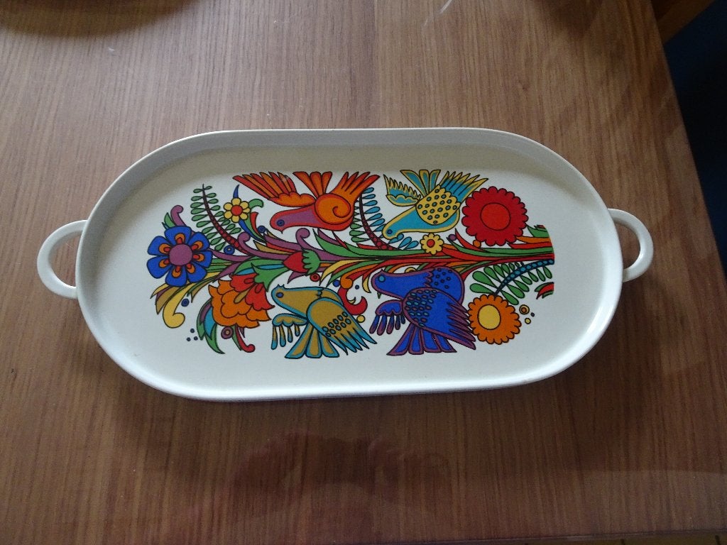 Grand plateau avec anses "Acapulco" - Villeroy & Boch, Antiquités & Art, Antiquités | Céramique & Poterie, Enlèvement ou Envoi