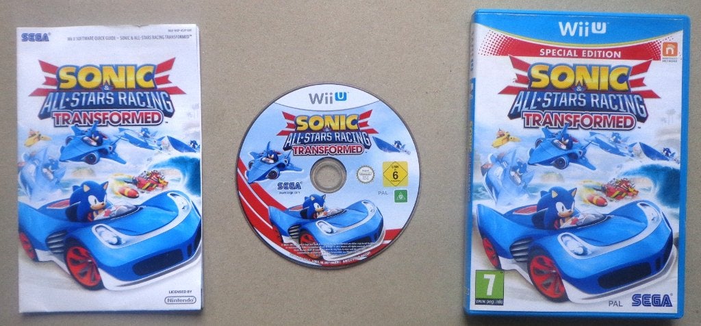 Sonic & All-Stars Racing Transformed Special Edition Wii-U, Enlèvement ou Envoi, Comme neuf