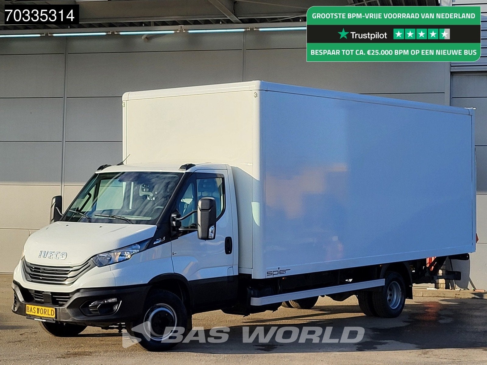 Iveco Daily 72C21 3.0L Automaat 210PK Laadklep 1000KG D'Holl, Auto's, Stof, Gebruikt, Euro 6, 4 cilinders