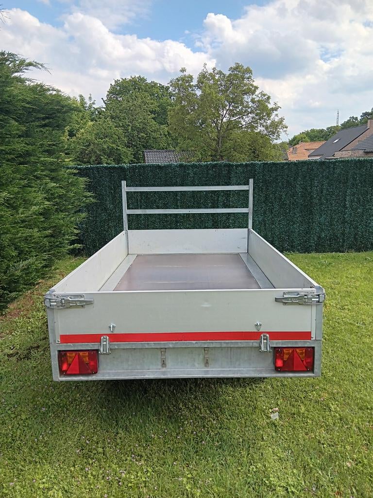 Veilige plateau aanhangwagen 250x150, ongeremd 750kg, Autos : Divers, Remorques, Enlèvement