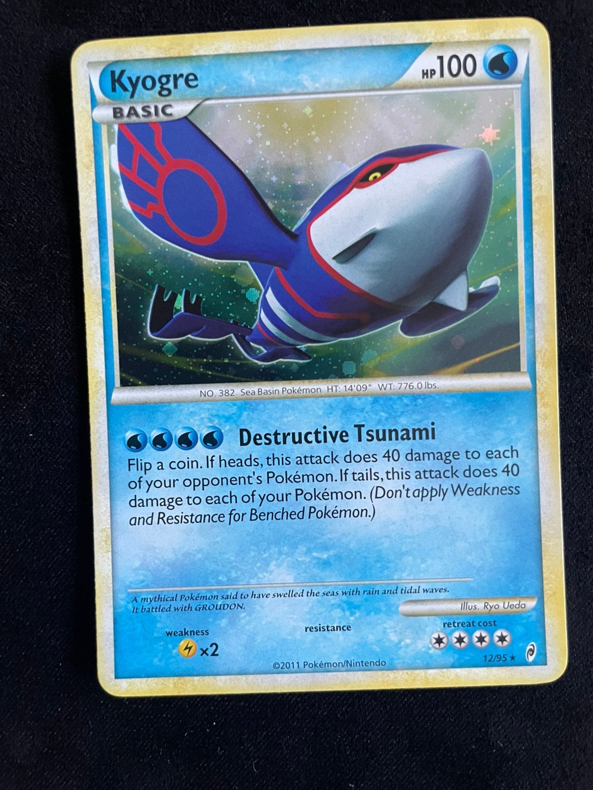 Kyogre Call of Legends HGSS holo, Ophalen of Verzenden, Zo goed als nieuw