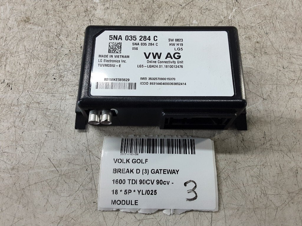 UNITE ELECTRONIQUE Golf VII Variant (AUVV) (5NA035284C), Volkswagen, Volkswagen AG, Utilisé, Kundenbetreuung@volkswagen.de