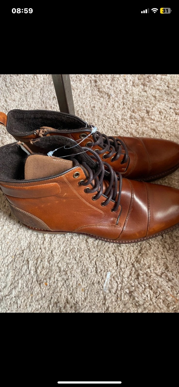 Lederen boots Bullboxer maat 45 nieuw, Ophalen of Verzenden, Nieuw, Boots