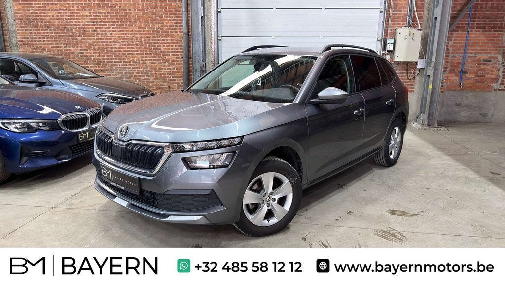 Skoda Kamiq 1.0 TSI Automaat CarPlay Benzine LED Garantie, Autos, Argent ou Gris, Achat, Euro 6, Entreprise