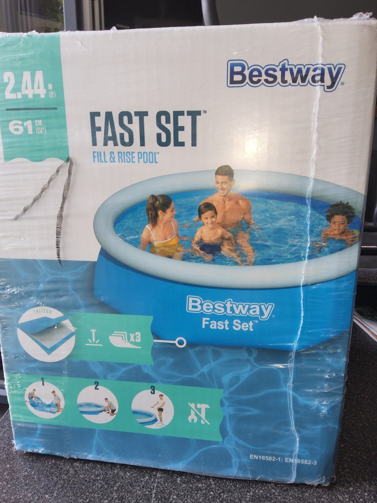 Bestway zwrmbad NIEUW, Ophalen, Rond, Nieuw, Opzetzwembad