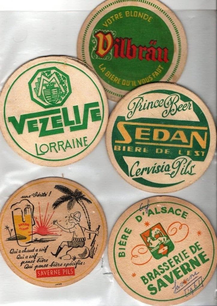 COLLECTION DE DESSOUS DE VERRE, Envoi, Comme neuf, Sous-bock