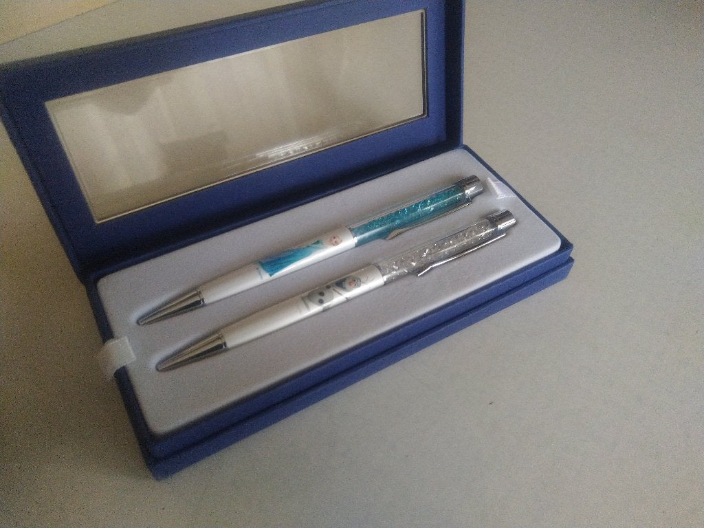 Swarovski balpennen set – zeer goede staat, Collections, Swarovski, Comme neuf, Enlèvement ou Envoi