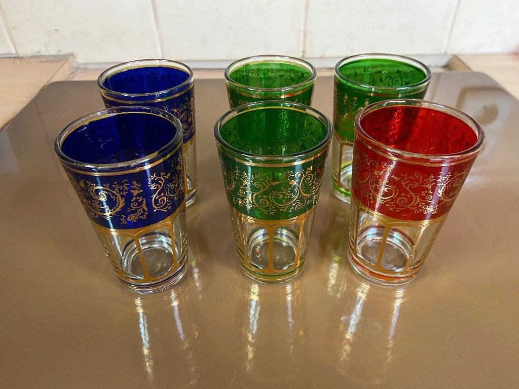 Service verres à thé, Enlèvement, Utilisé, Verre, Verre ou Verres