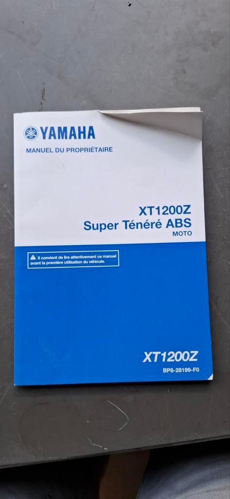 Handleiding 2017 yamaha super tenere 1200, Motoren, Handleidingen en Instructieboekjes, Ophalen of Verzenden, Yamaha
