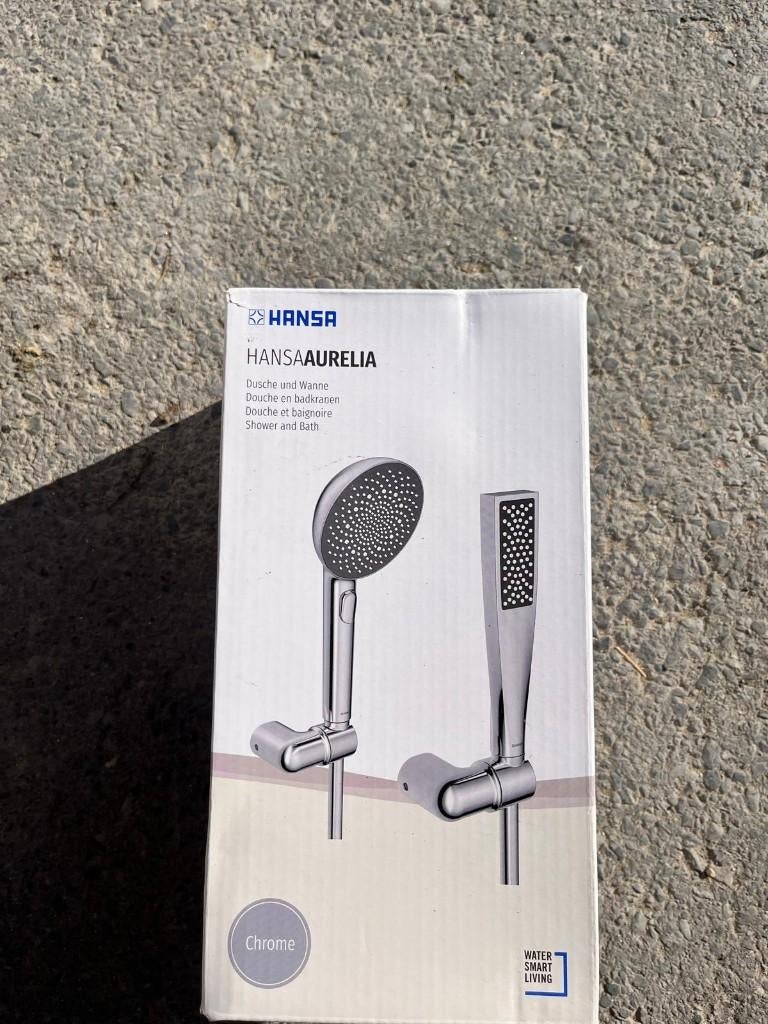 Handdoucheset NIEUW Hansa Aurelia, Doe-het-zelf en Bouw, Sanitair, Ophalen, Nieuw, Chroom, Douche