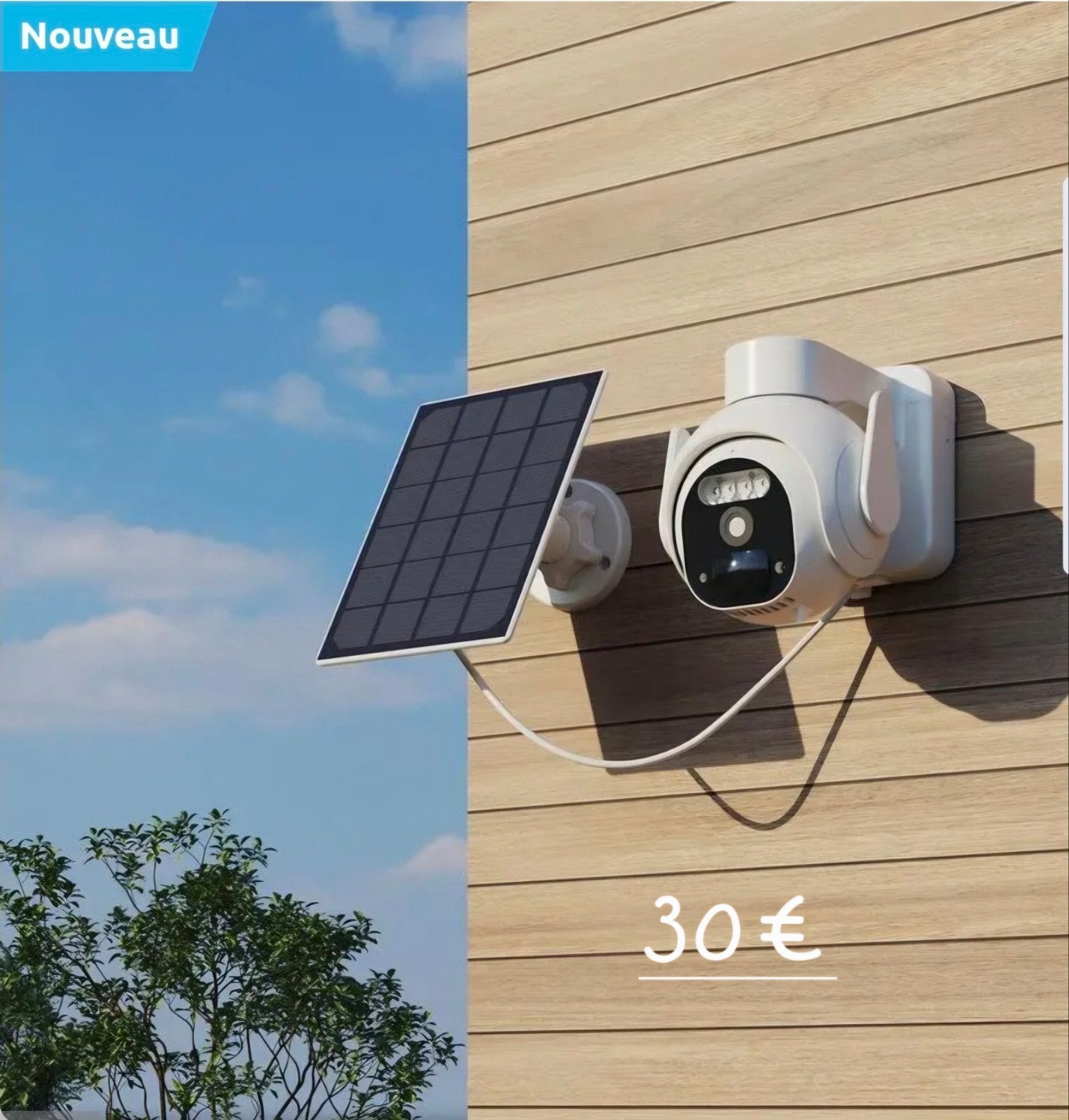 Lot de 3 camera neuve, Doe-het-zelf en Bouw, Zonnepanelen en Toebehoren