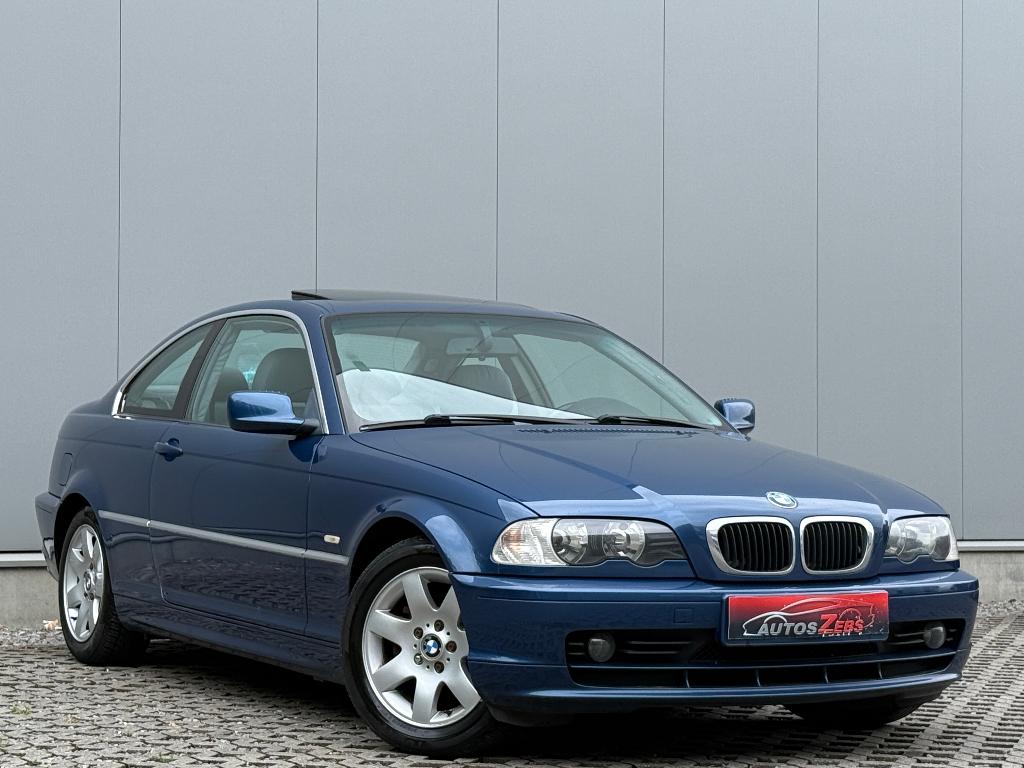 Bmw 318 Ci Opendak Cruise Dig.Airco, Auto's, Achterwielaandrijving, 4 cilinders, Blauw, Leder