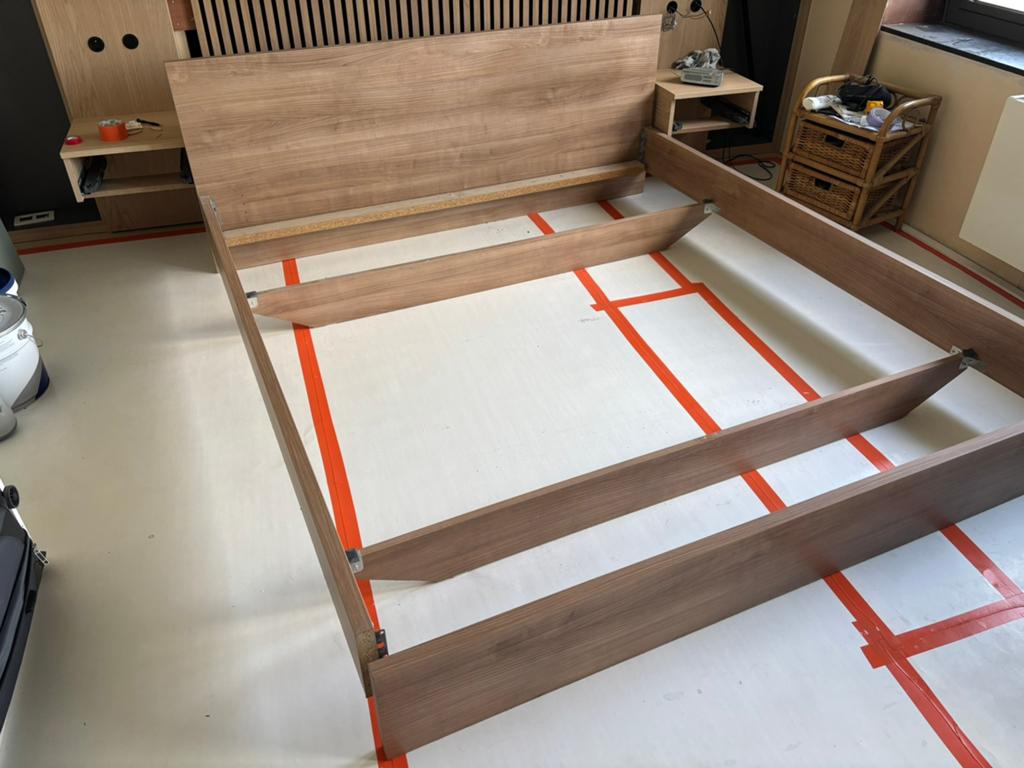 Bedframe 180x200, Brun, Enlèvement, Utilisé, 180 cm