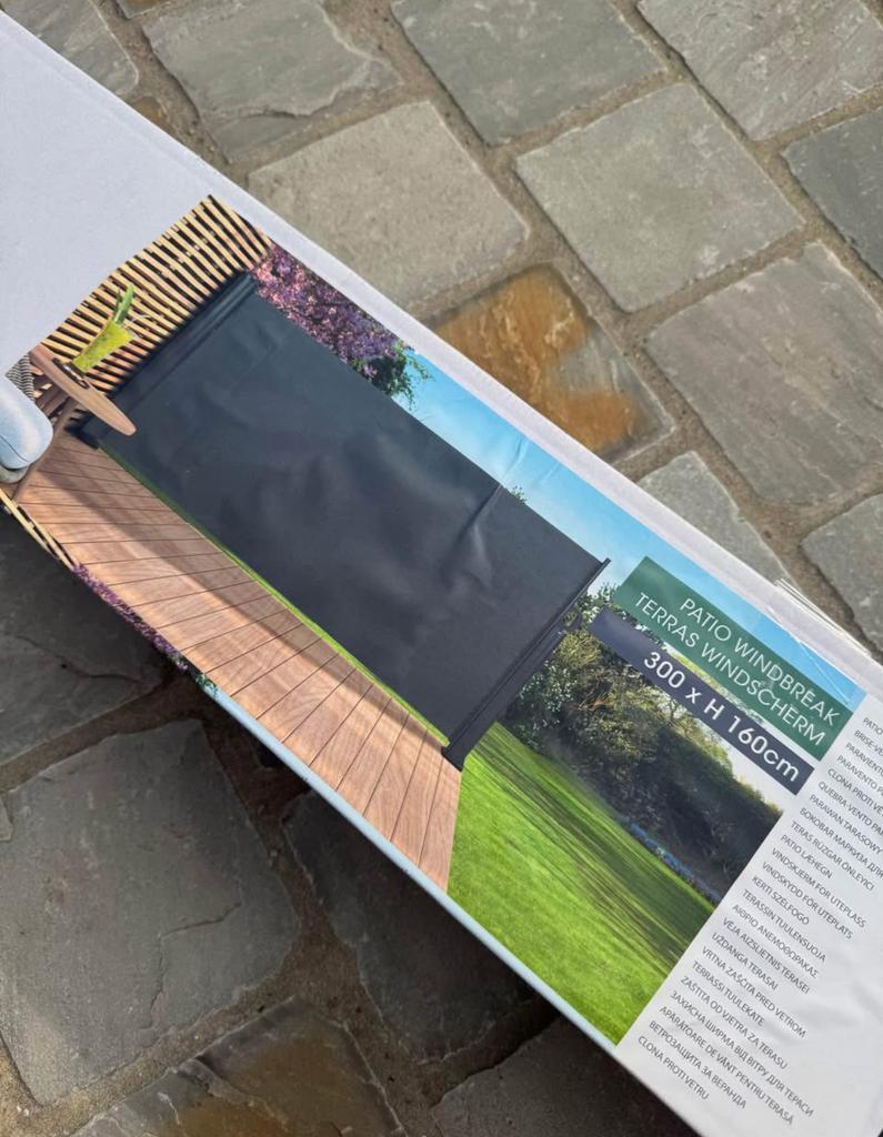 Uitrekbaar tuinscherm, Jardin & Terrasse, Écrans de jardin, Neuf, 200 cm ou plus, Synthétique, Enlèvement