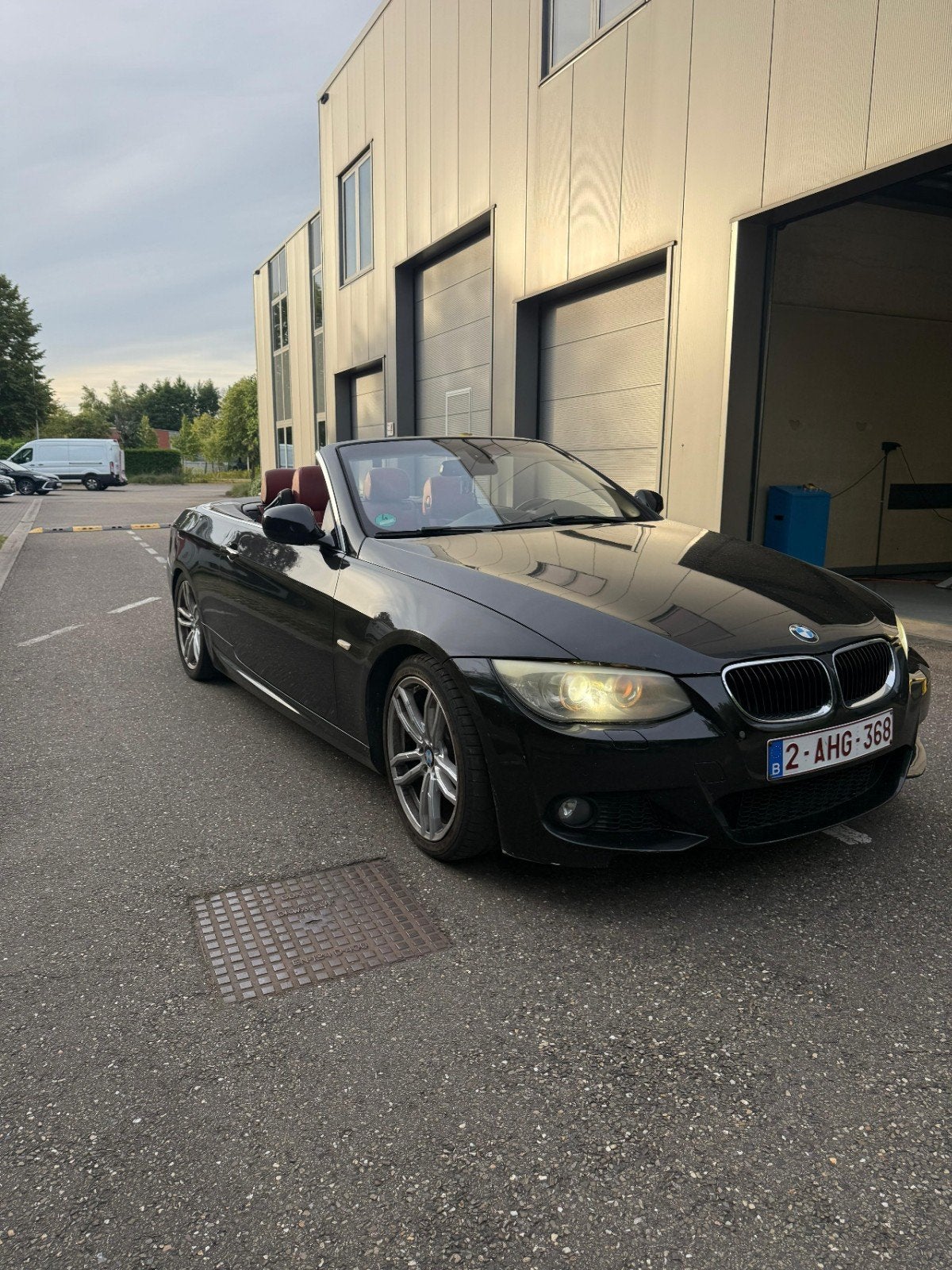 BMW 320D M pakket, Auto's, Achterwielaandrijving, Cabriolet, Zwart, Leder