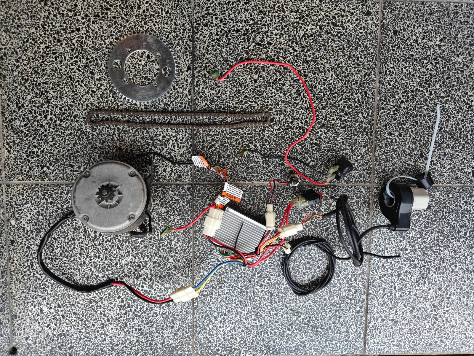 Set elektro motor voor step,fiets,..., Enlèvement ou Envoi