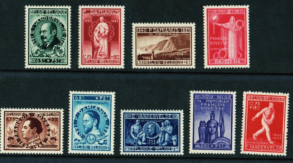 Belgique série de timbres No 728/36 en neufs xx, Enlèvement ou Envoi, Non oblitéré, Non oblitéré