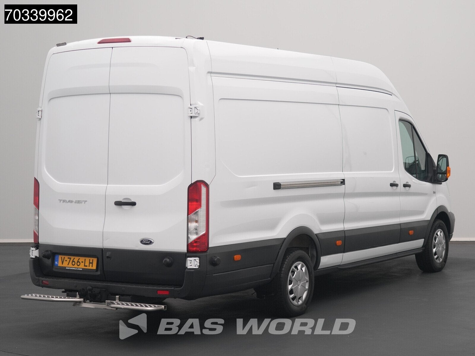 Ford Transit 130pk L4H3 Dubbele Schuifdeur Werkplaatsinricht, Stof, Euro 6, 2000 kg, Wit