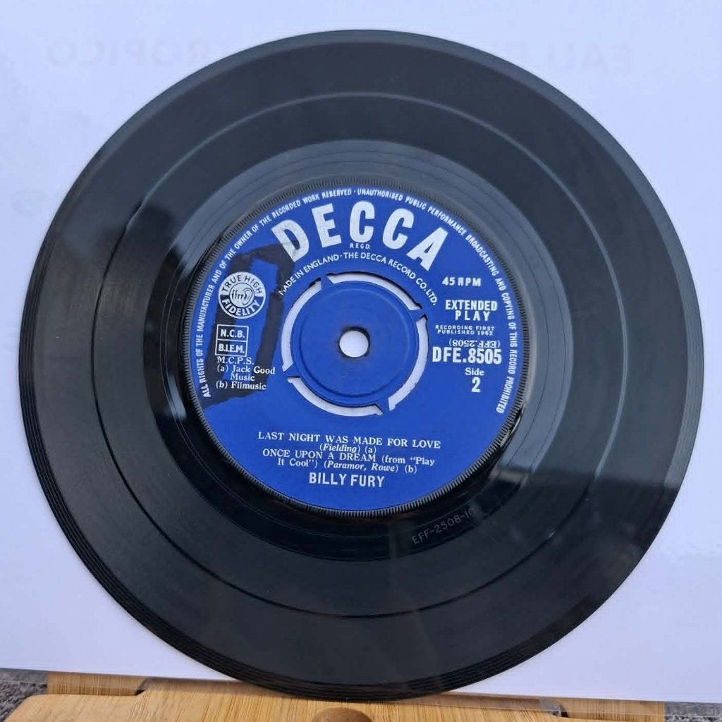 Popcorn Groove/Billy Fury - Ik zou nooit een andere jij vind, Gebruikt, Pop, 7 inch, EP