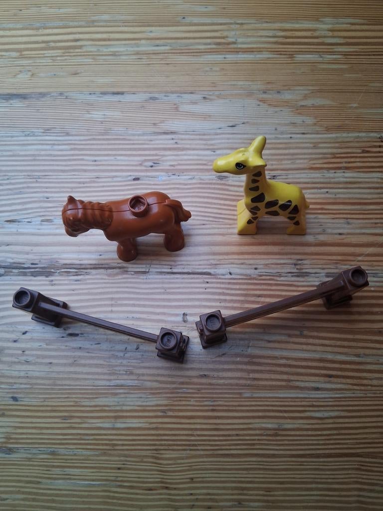 Paard, giraf en hekken lego duplo, Kinderen en Baby's, Ophalen of Verzenden, Duplo