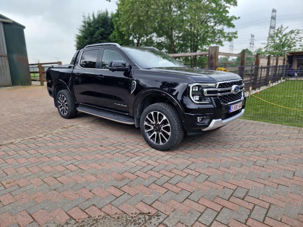 Ford Ranger Platinum  2024, Auto's, Bestelwagens en Lichte vracht, Automaat, 241 kW, Achterwielaandrijving, Zwart