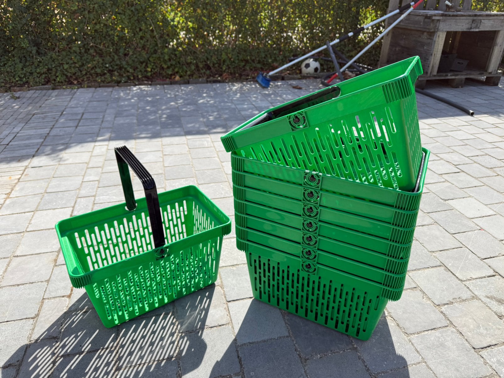 Winkelmandjes groen - 9 stuks, Bricolage & Construction, Casiers & Boîtes, Enlèvement