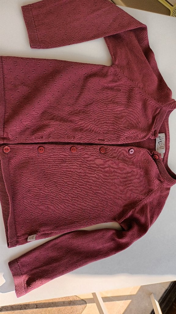 gilet - en jersey ajour - Taille 104, Enlèvement ou Envoi, Pull ou Veste, Comme neuf, Wheat