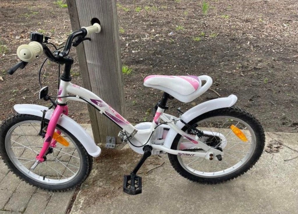 Meisjesfiets, Ophalen, Zo goed als nieuw, Velgrem, 16 inch